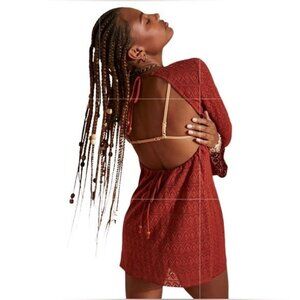 Free People Sea Through Mini by Endless Summer in Rooibos Tea, Size Small NWT